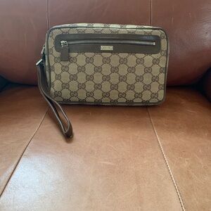Gucci Unisex Monogram Brown and Tan Bag